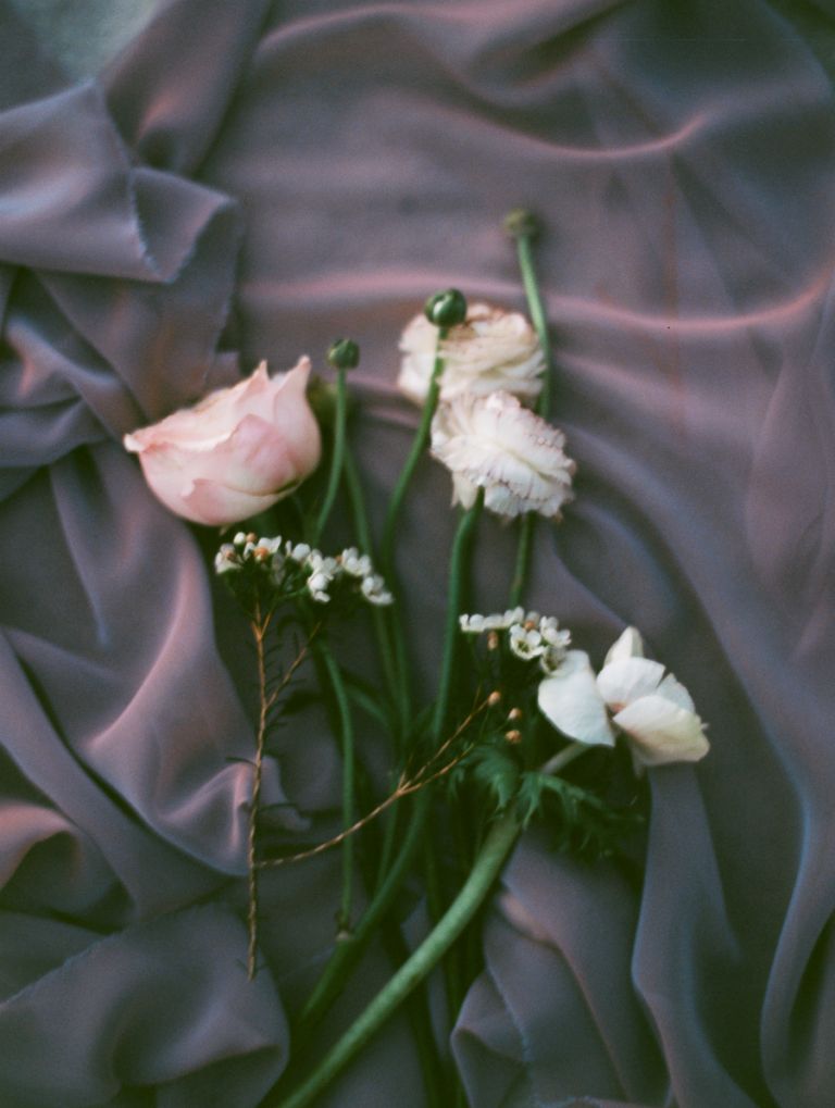 moody wedding floral design