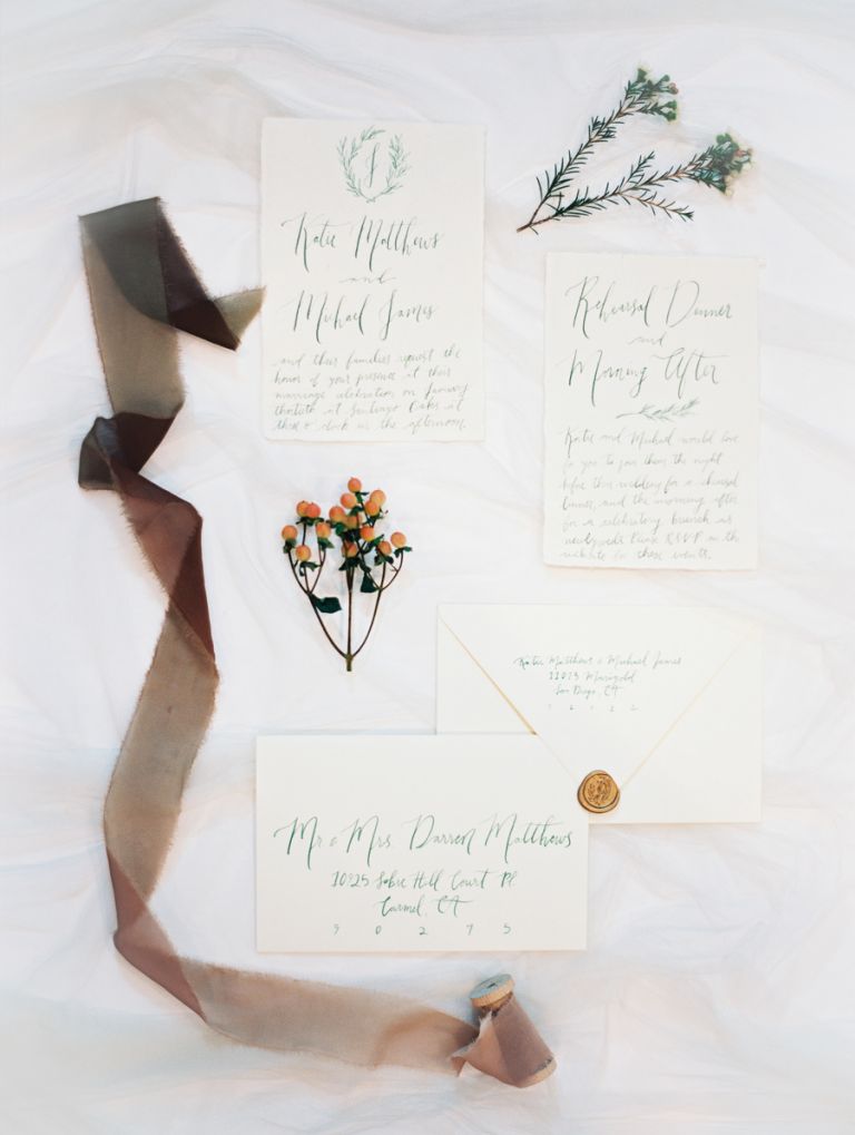 Wedding calligraphy inspiration